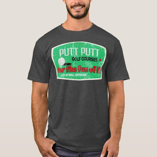 Putt Putt T - Shirt - Brockton, MA Retro Mini Golf (Vorderseite)