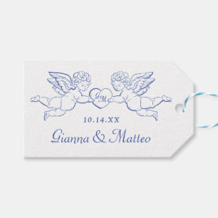 Putten halten Herzpaar Amor Initialen Geschenkanhänger