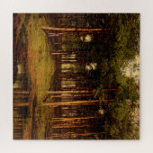 Puttenwald mit Kaninchen Jean Lamorinière Puzzle (Horizontal)