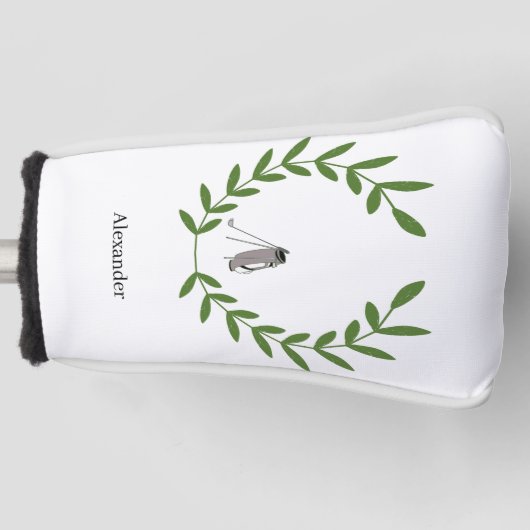 Putter Abdeckung mit Laurel Wreath und Golf Bag Headcover (Vorderseite)