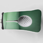 Putter Abdeckung mit weißem Golfball-Bild Golf Headcover (Vorderseite)