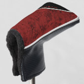 Putter Cover "Wood Red" Golf Headcover (3/4 Vorderseite)