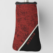Putter Cover "Wood Red" Golf Headcover (Rotieren 90)