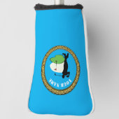 Putter Head Cover - Name hinzufügen - Golfer Golf Headcover (Rotieren 90)