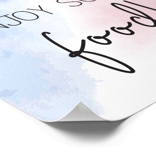 Putter oder Birnen Genießen Sie ein Lebensmittelze Poster (Ecke)