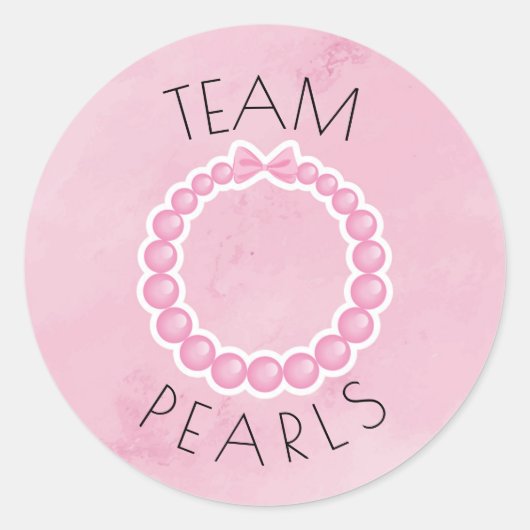 Putter oder Perlen Geschlecht offenbaren Party Runder Aufkleber (Vorderseite)