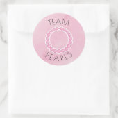 Putter oder Perlen Geschlecht offenbaren Party Runder Aufkleber (Tasche)