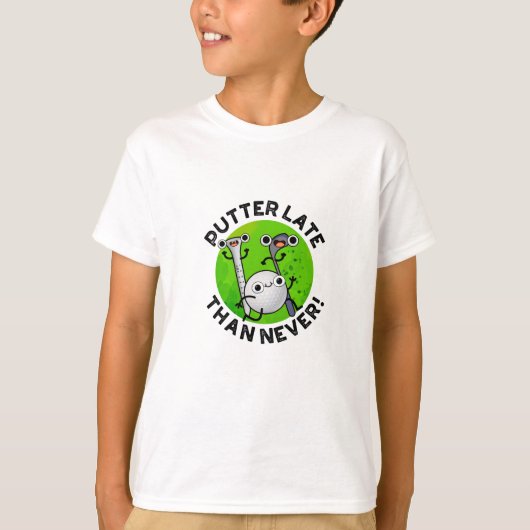 Putter später als nie lustig Golf Pub T-Shirt (Vorderseite)