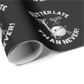 Putter später als nie lustige Golf Pun Dark BG Geschenkpapier (Rolleneckpunkt)