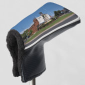 Putterdeckel, weiß golf headcover (3/4 Vorderseite)