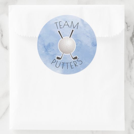 Putters oder Perlen Geschlecht offenbaren Party Runder Aufkleber (Tasche)