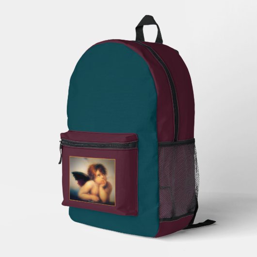 Putti Angel Bedruckter Rucksack (Rückseitige Ecke Rechts)
