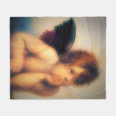 Putti Angel Fleecedecke (Vorderseite (Horizontal))