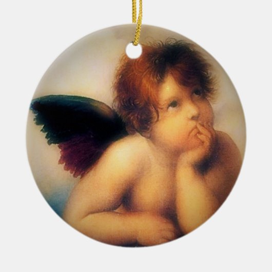 Putti Angel Keramik Ornament (Vorne)