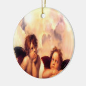 Putti Pair Angels Keramik Ornament (Links)