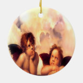 Putti Pair Angels Keramik Ornament (Hinten)