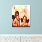 Putti Pair of Angels Leinwanddruck (Insitu (Holzboden))