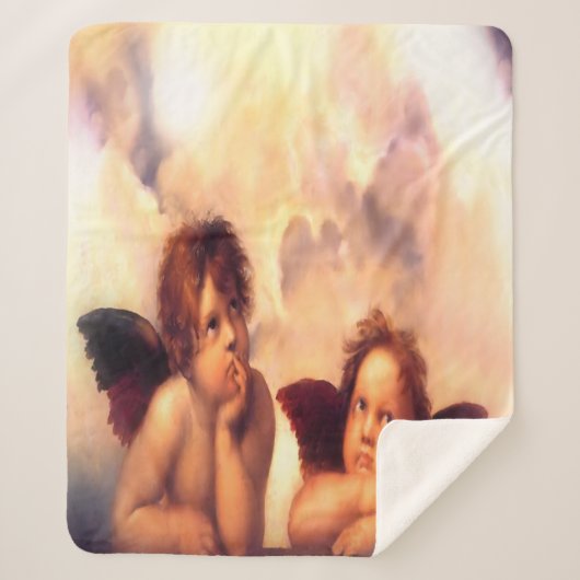 Putti Pair of Angels Sherpadecke (Vorderseite)