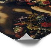 Putti Playing mit Garlands von Blume Poster (Ecke)