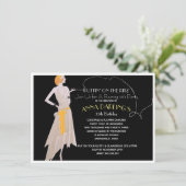 Puttin' auf dem Flapper-Party von Ritz 20 Einladung (Stehend Vorderseite)