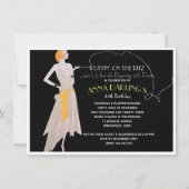 Puttin' auf dem Flapper-Party von Ritz 20 Einladung (Vorderseite)