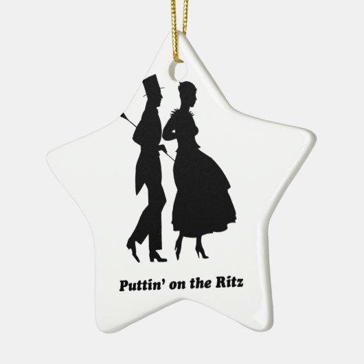 Puttin auf dem Ritz Keramikornament (Links)