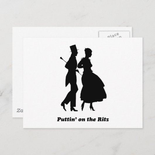 Puttin' auf dem Ritz Postkarte (Vorne/Hinten)