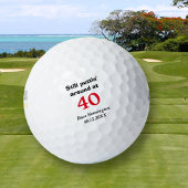 Puttin' ca. 40 Geburtstag Personalisiert Golfball