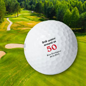 Puttin' ca. 50 Geburtstag Personalisiert Golfball
