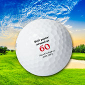 Puttin' ca. 60 Geburtstag Personalisiert Golfball