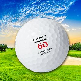 Puttin' ca. 60 Geburtstag Personalisiert Golfball