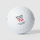 Puttin' ca. 70 Geburtstag Personalisiert Golfball (Vorderseite)