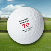 Puttin' ca. 70 Geburtstag Personalisiert Golfball