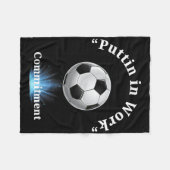Puttin In Work Soccer  Fleecedecke (Vorderseite (Horizontal))