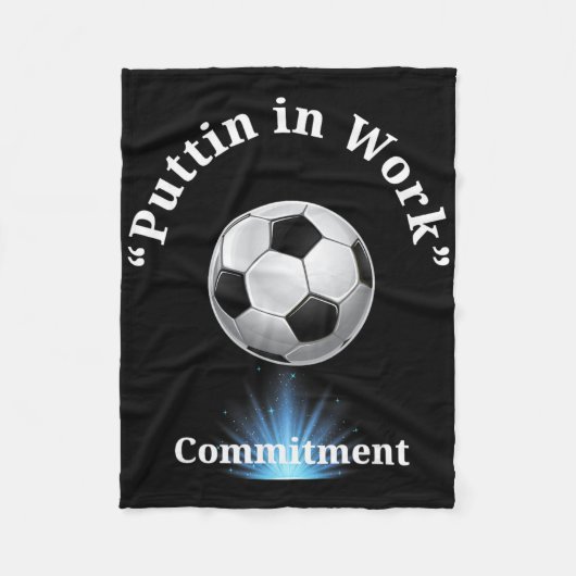Puttin In Work Soccer  Fleecedecke (Vorderseite)