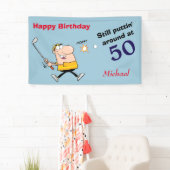 Puttin' Rund 50 Golf Geburtstagsparty Banner (Insitu)