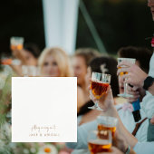 Putting a Ring on It Personalized Engagement Party Serviette