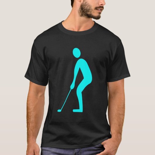Putting - Cyan T-Shirt (Vorderseite)