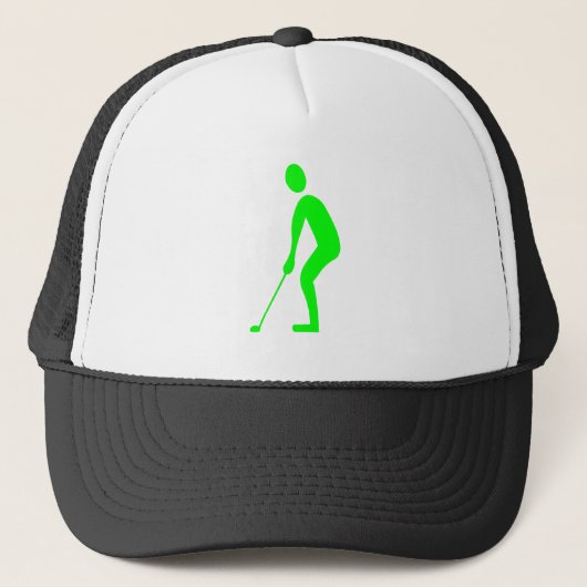 Putting - Green Truckerkappe (Vorderseite)