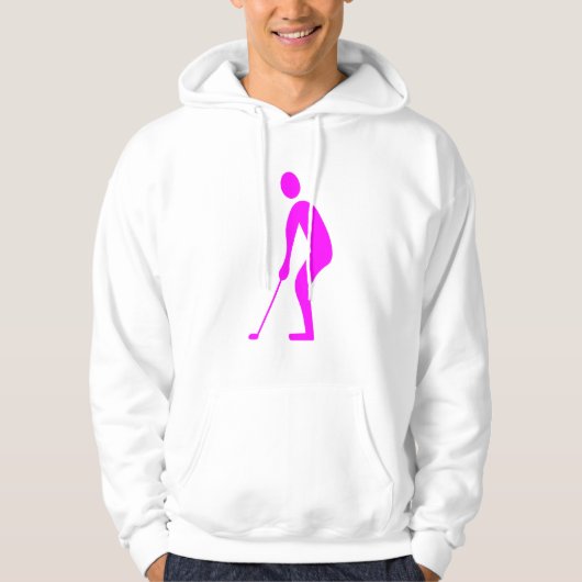 Putting - Magenta Hoodie (Vorderseite)