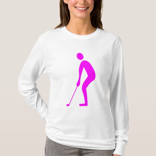 Putting - Magenta T-Shirt (Vorderseite)