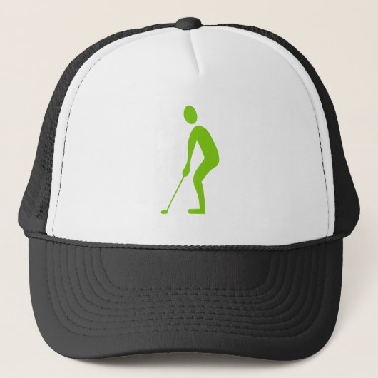Putting - Martian Green Truckerkappe (Vorderseite)