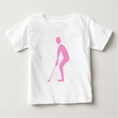 Putting - Pink Baby T-shirt (Vorderseite)