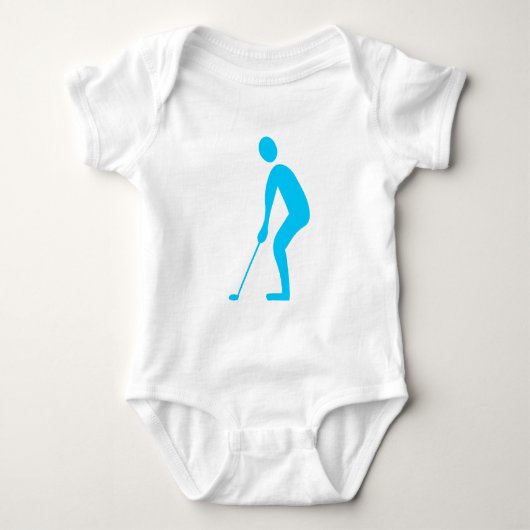 Putting - Sky Blue Baby Strampler (Vorderseite)