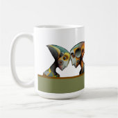 Putting their heads together kaffeetasse (Links)