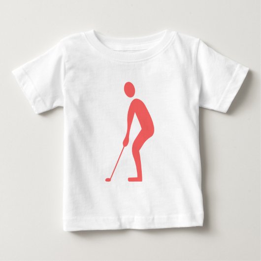 Putting - Tropenrosa Baby T-shirt (Vorderseite)