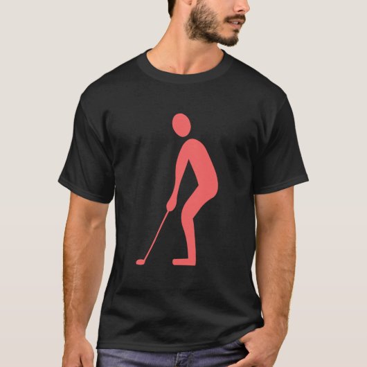 Putting - Tropenrosa T-Shirt (Vorderseite)