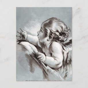 Putto (ca. 1756-1776) von Gilles Demarteau. Postkarte