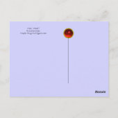 Putto in blauer Himmel verströmt eine Kaskade weiß Postkarte (Rückseite)