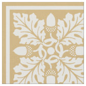 Putty Acorn und Leaf Tile Design Stoff (Nahaufnahme)